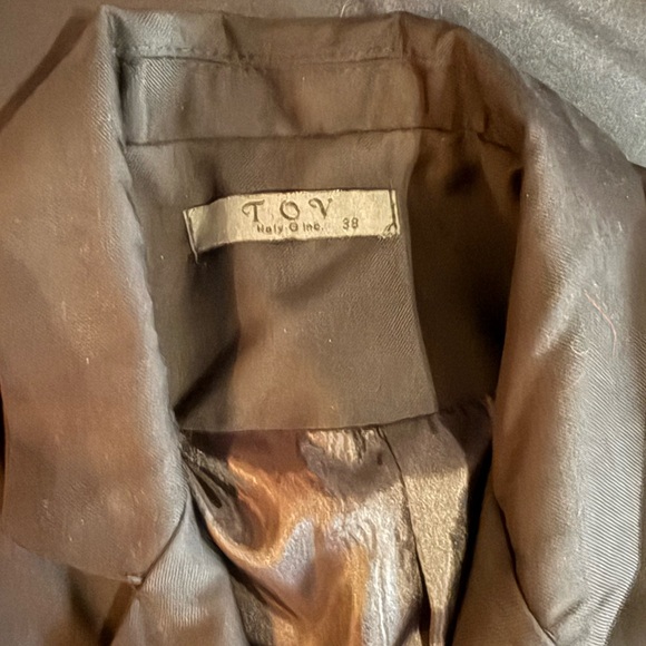 Black blazer with ostrich feathers - Picture 4 of 4